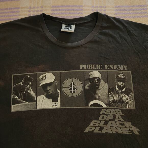 Vintage 2005 Public Enemy Fear Of A Black Planet Band Tee Shirt Mens Large Merch - Picture 1 of 12